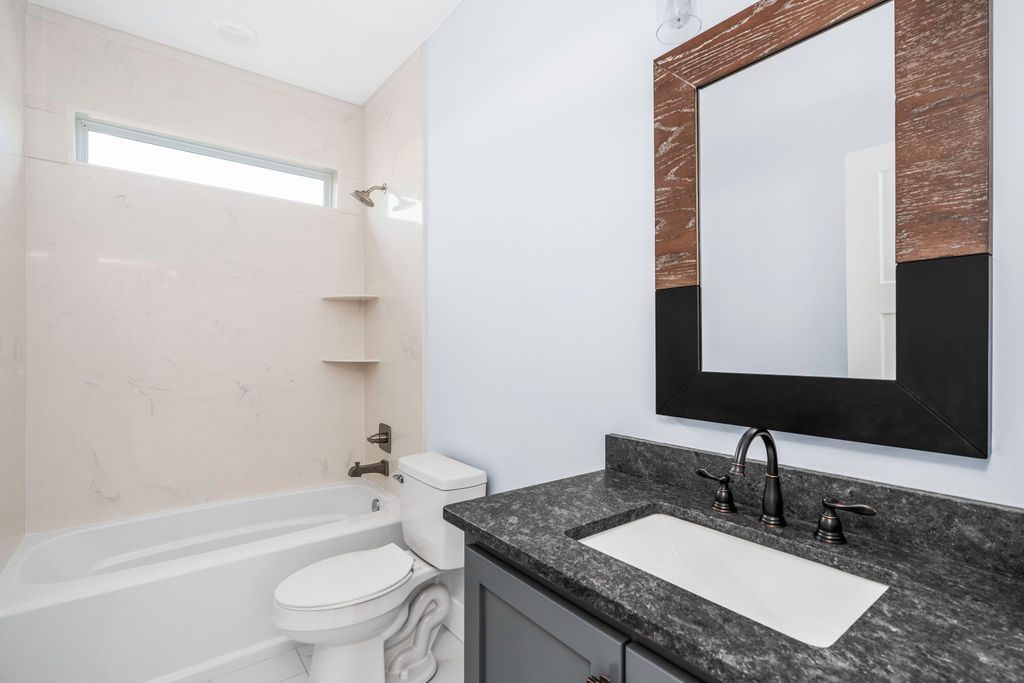The Brick Cottage hall bathroom