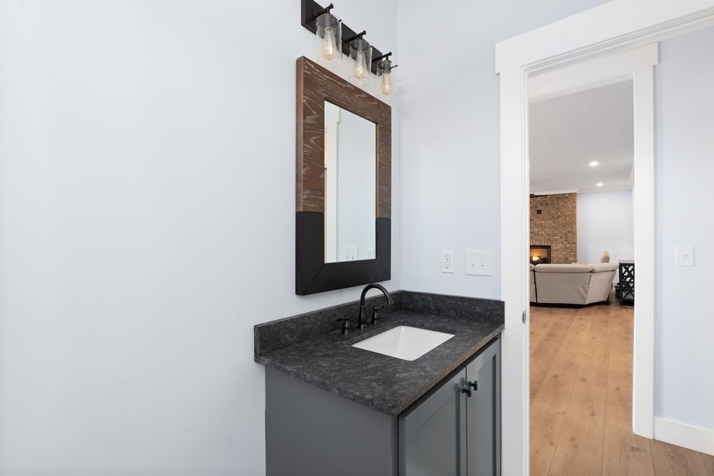 The Brick Cottage hall bath vanity