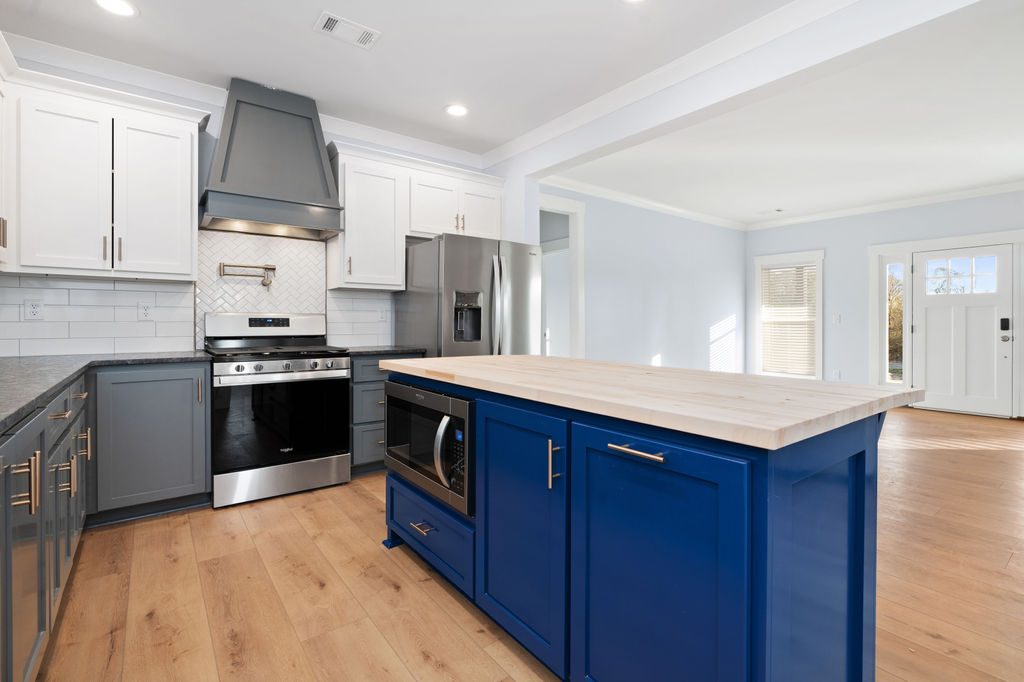 The Brick Cottage kitchen island