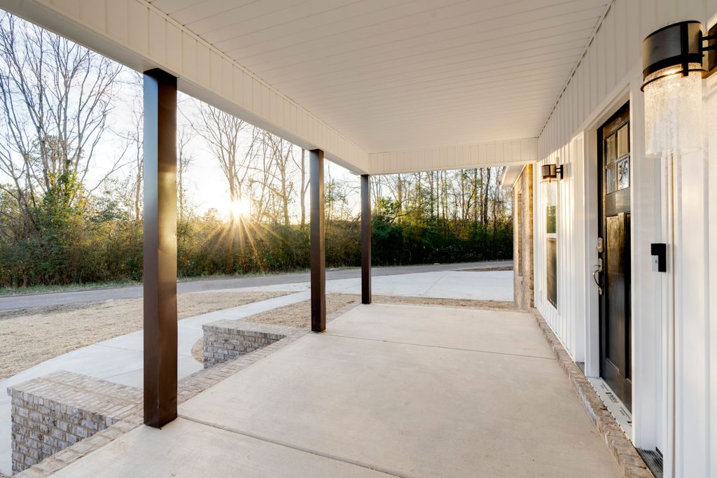 The Brick Cottage front porch