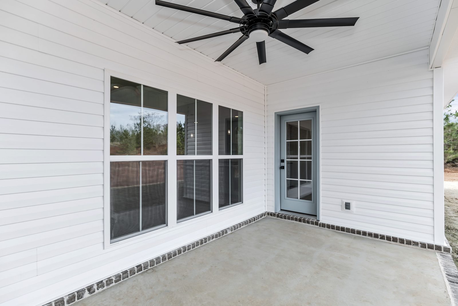 The Modern Farmhouse back porch