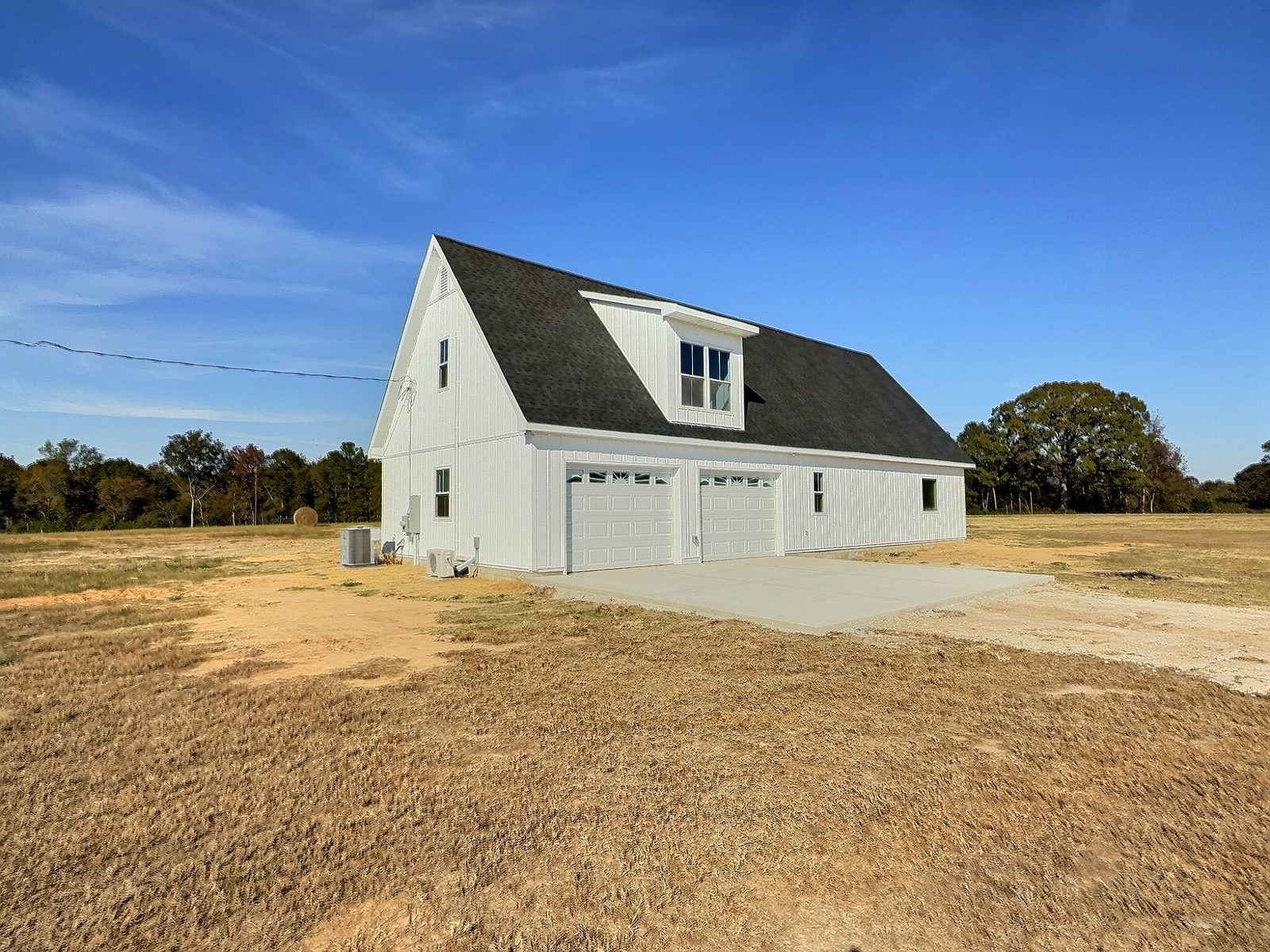 The White Farmhouse detached garage with workshop